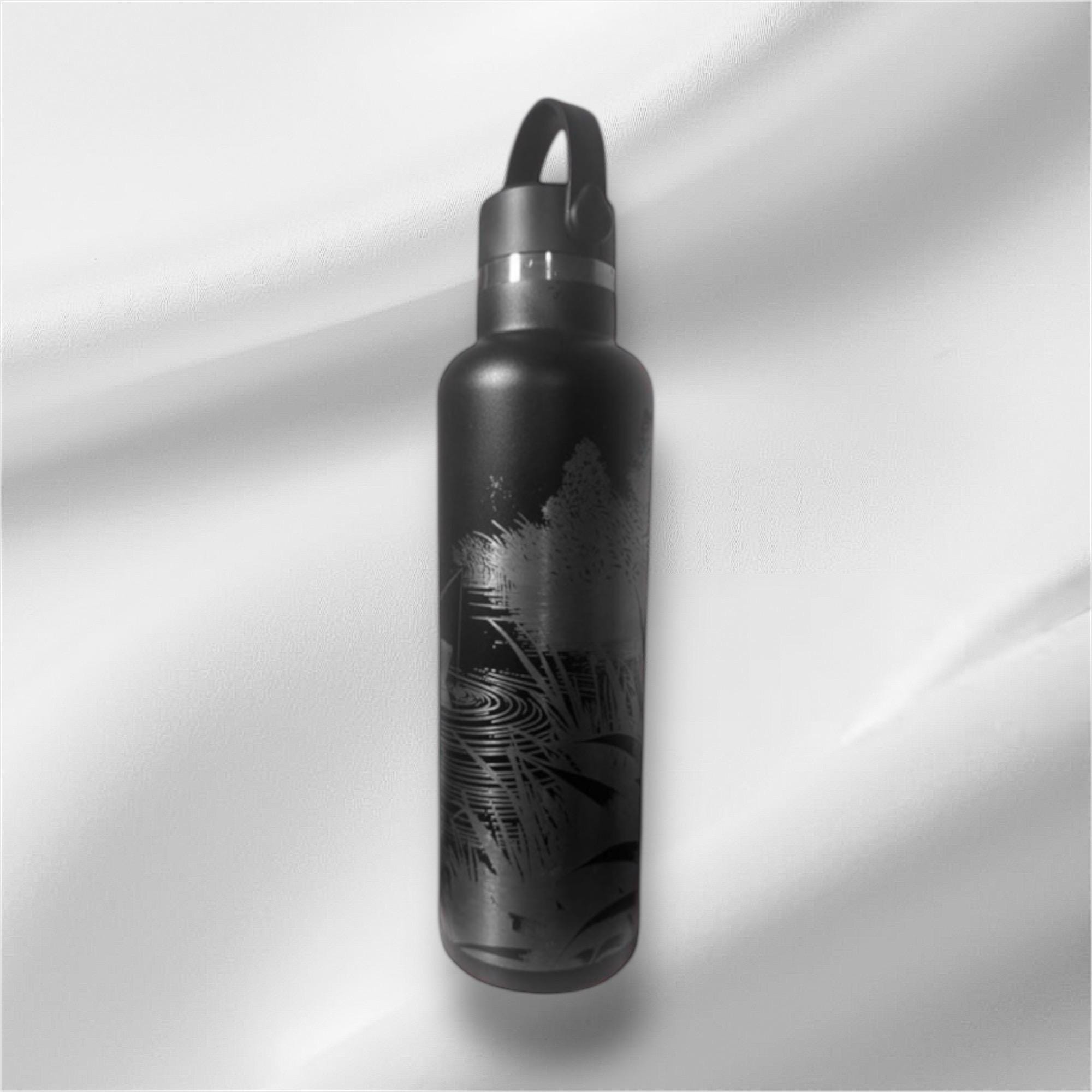 20oz Fishing Lover Stainless Steel Bottle | Laser Engraved Bottle