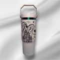 30z Rainbow Accent Disney Tumbler | Laser Engraved Tumbler | Handle, Lid and Straw Included