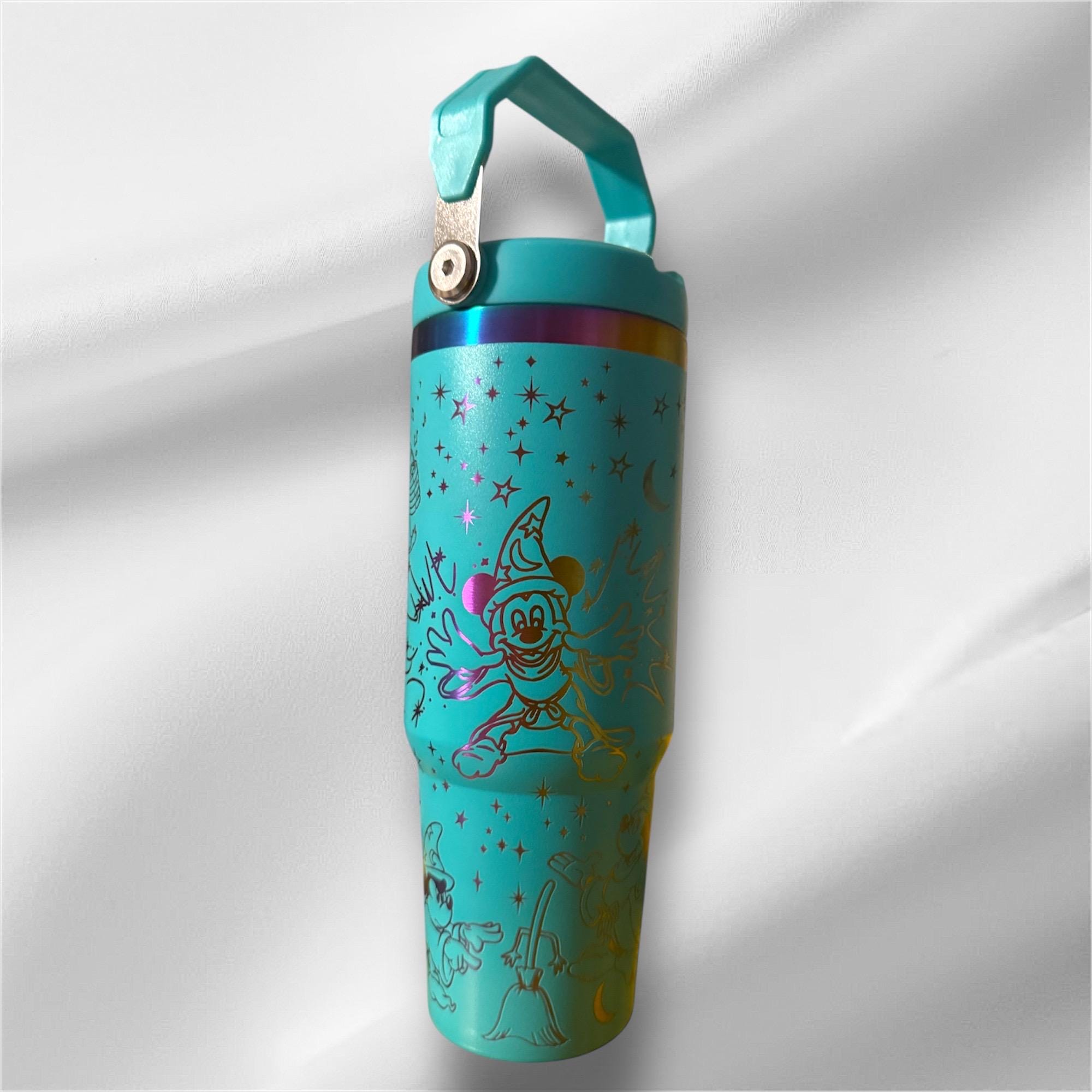 Mickey Mouse Fantasia Tumbler | 30oz Laser Engraved Rainbow Plated Cup
