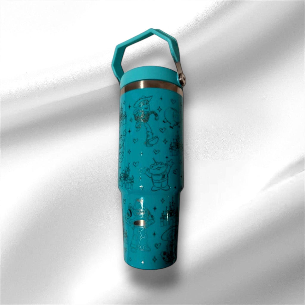 30z Toy Story Tumbler |  Laser Engraved Tumbler | Handle, Lid and Straw Included
