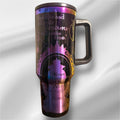 Maleficent Evil Witch Tumbler: Laser Engraved 40 oz with Lid and Straw