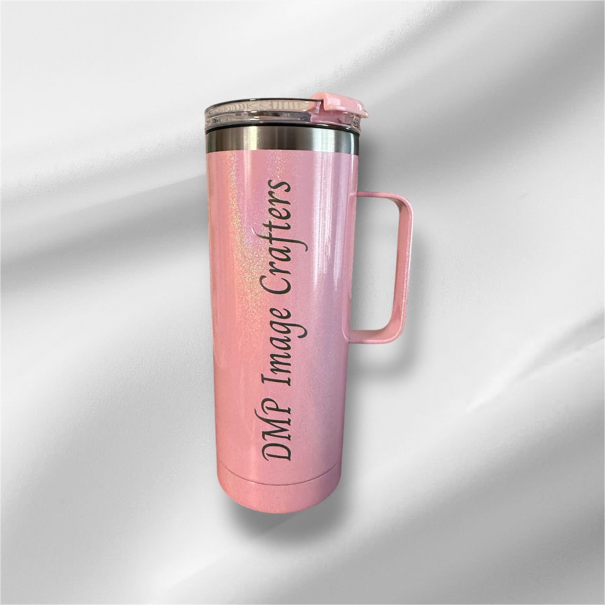 20oz Coffee Lover Stainless Steel Tumbler | Laser Engraved Bottle