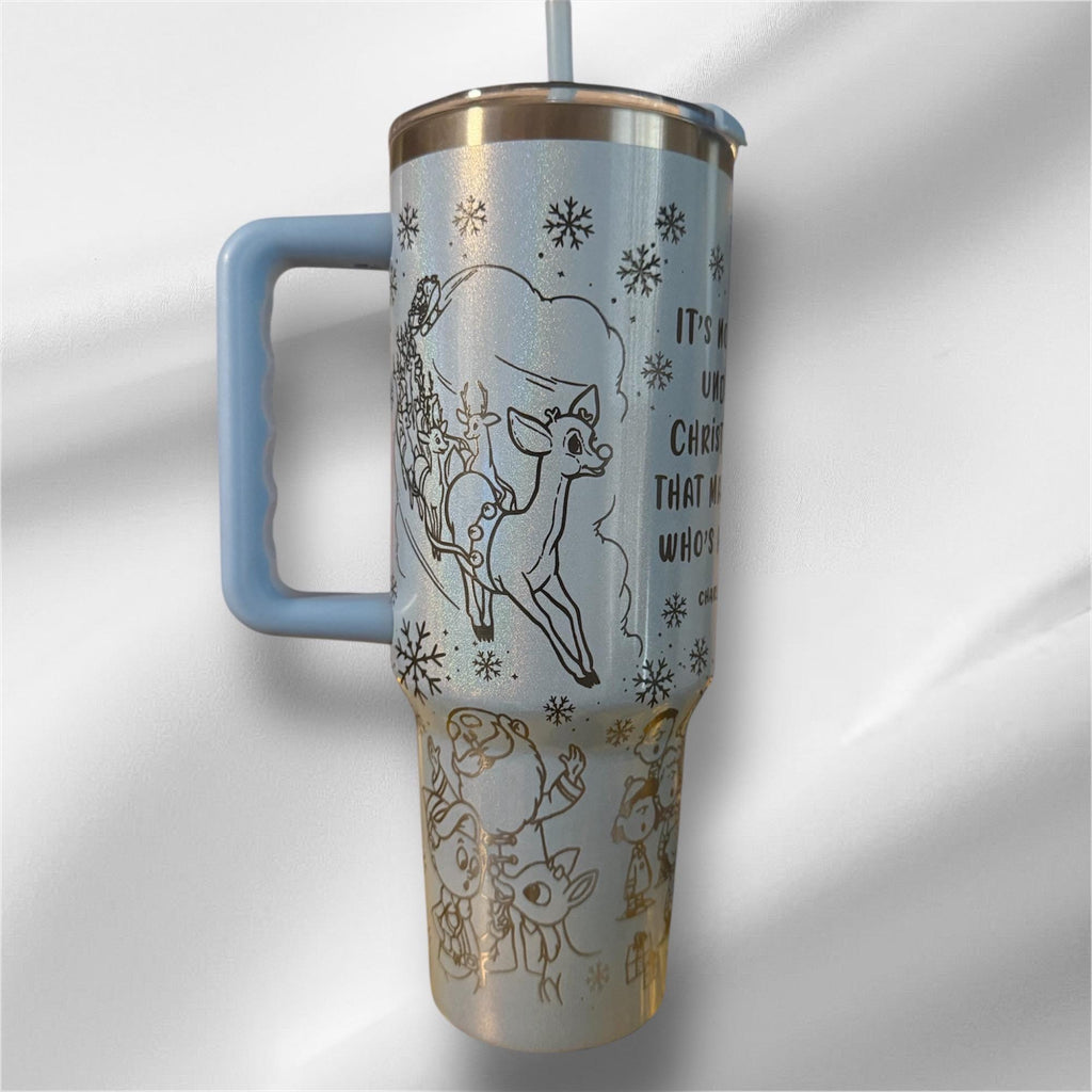 Peanuts, Frosty, Rudolph Christmas Characters 30oz Tumbler
