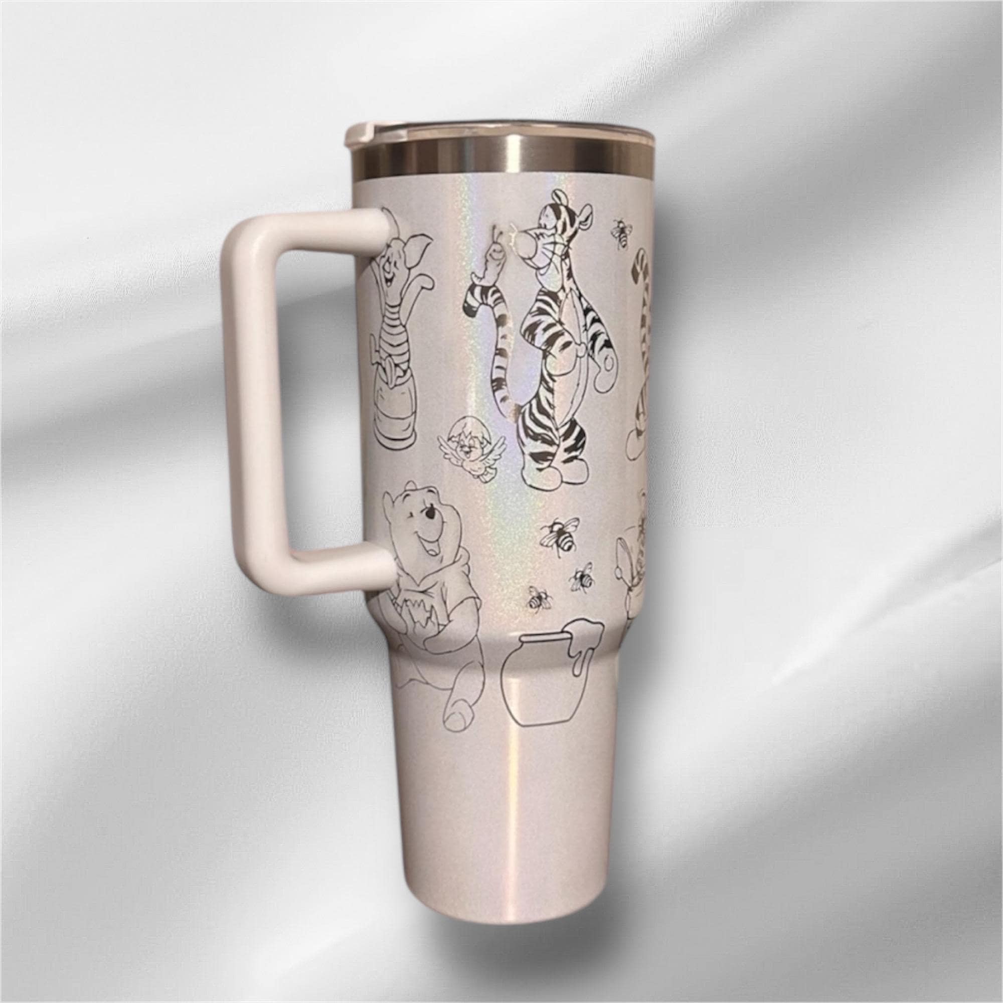 Winnie the Pooh and Friends 40oz Pearlized Engraved Tumbler