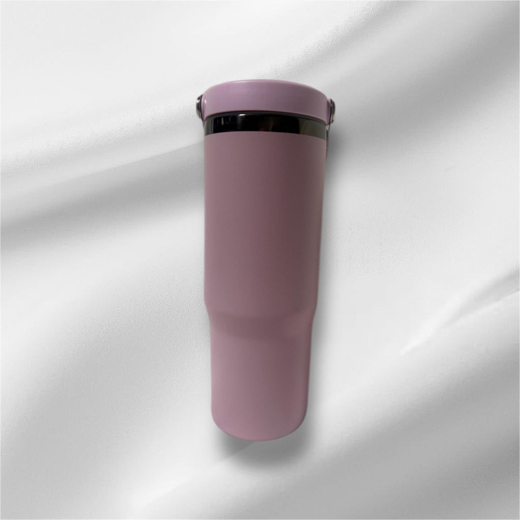 30z Black Plated Goofy Tumbler | Laser Engraved Tumbler | Handle, Lid and Straw Included