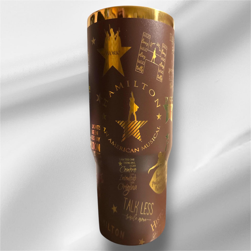Hamilton Tumbler | 30oz Gold Laser Engraved Cup
