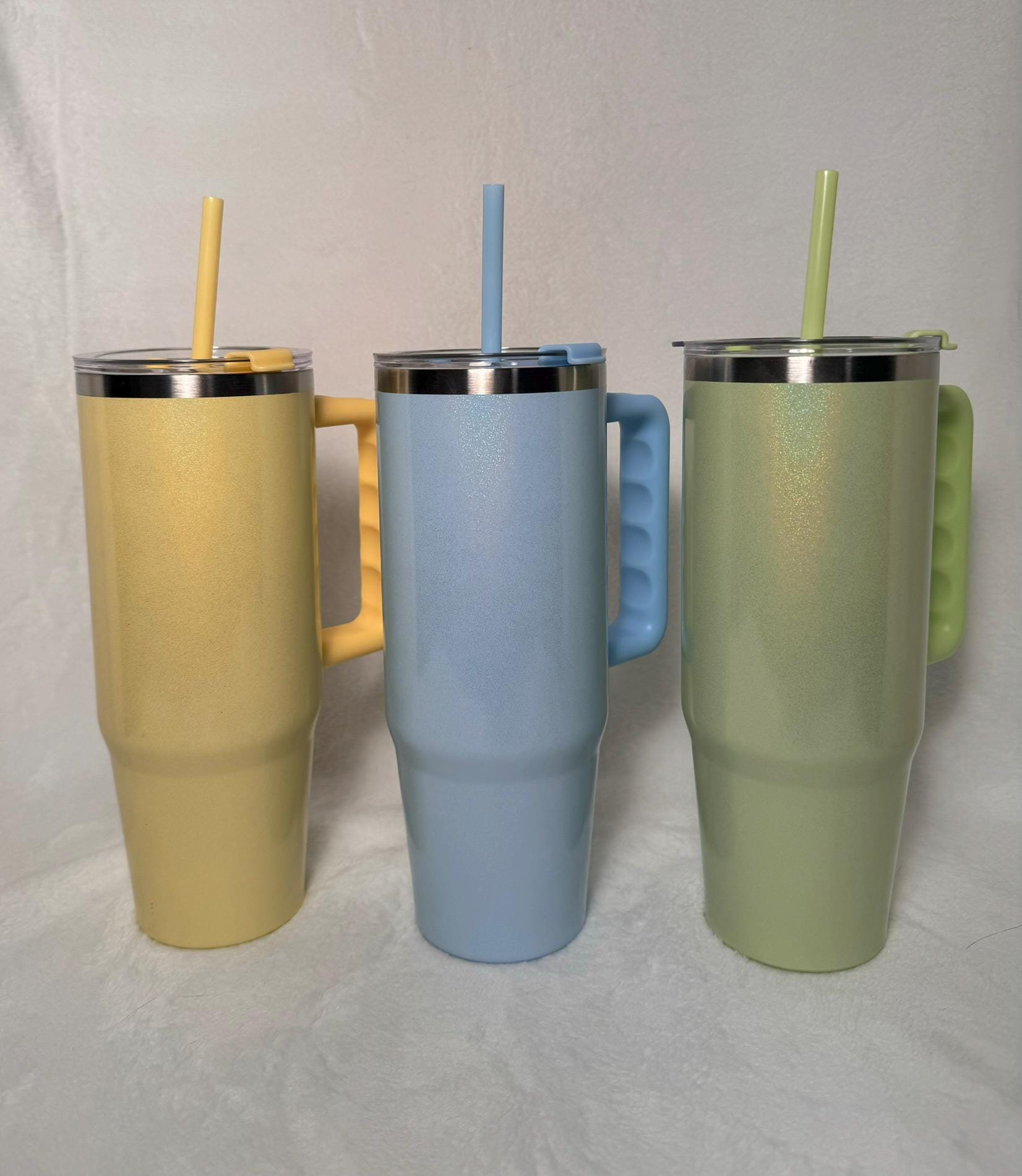 Pearlized Mama Tumbler | Laser Engraved 30oz with Handle & Straw