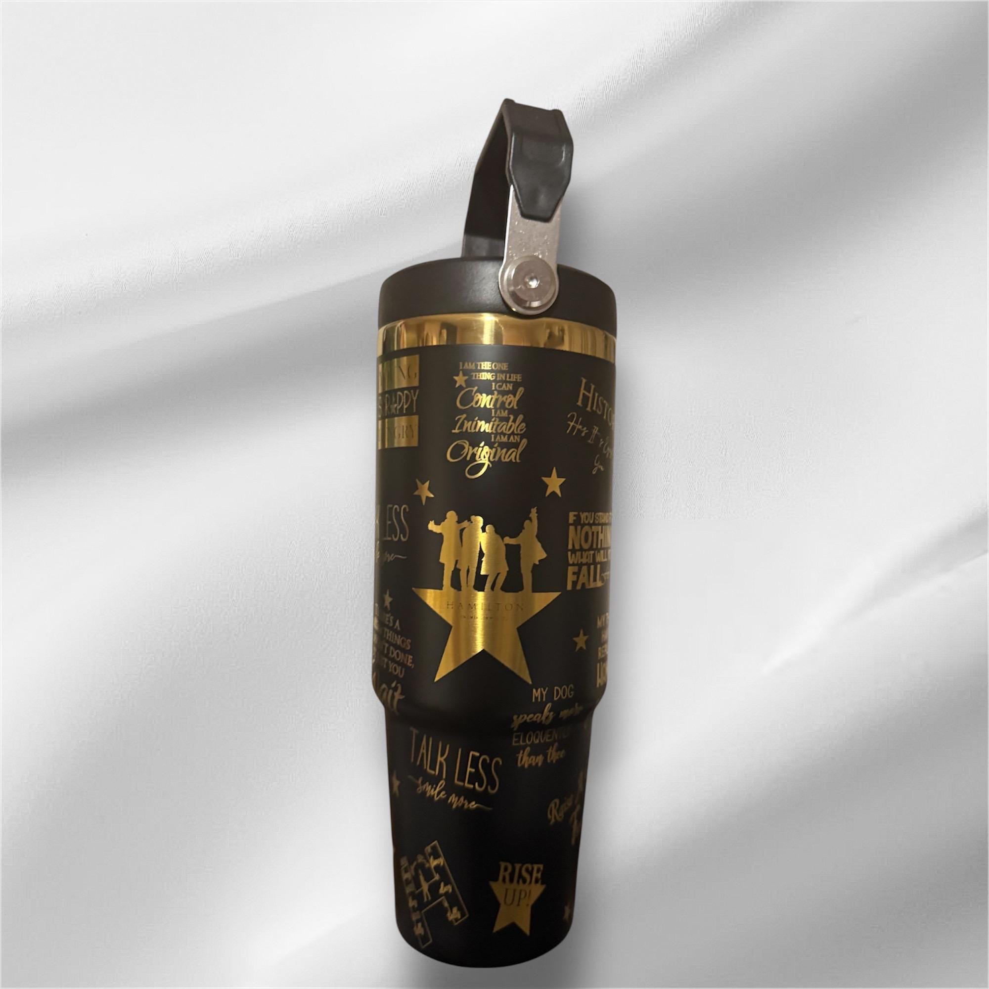 Hamilton Tumbler | 30oz Gold Laser Engraved Cup