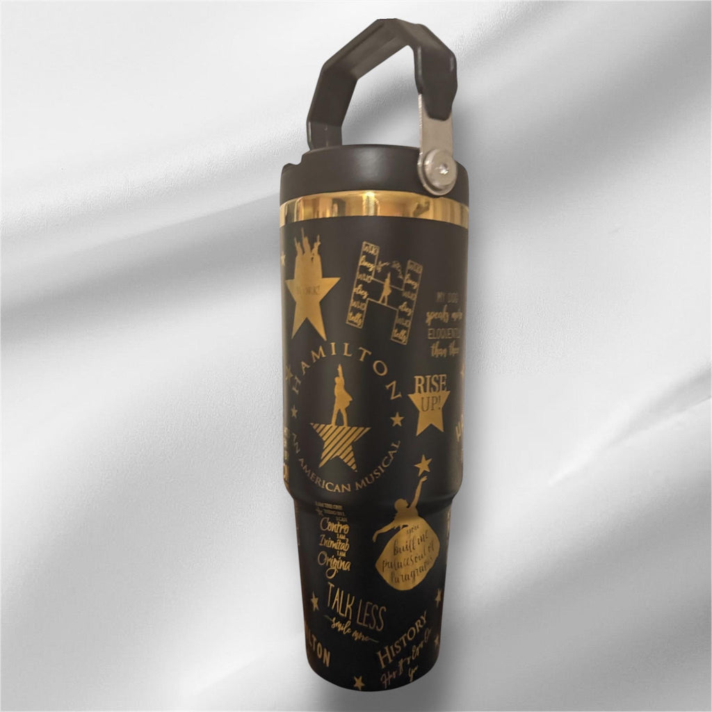 Hamilton Tumbler | 30oz Gold Laser Engraved Cup