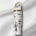 30z Nightmare Before Christmas Personalized Tumbler |  Laser Engraved Tumbler | Handle, Lid and Straw Included