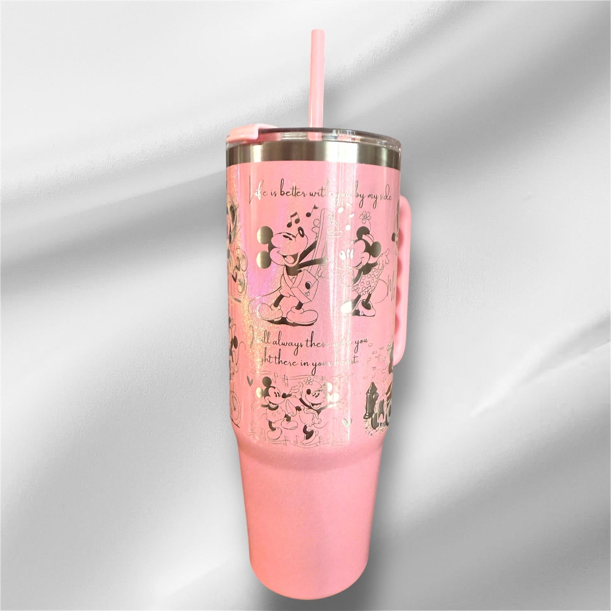 Mickey and Minnie Mouse Valentine's Day Pearlized 30oz Tumbler