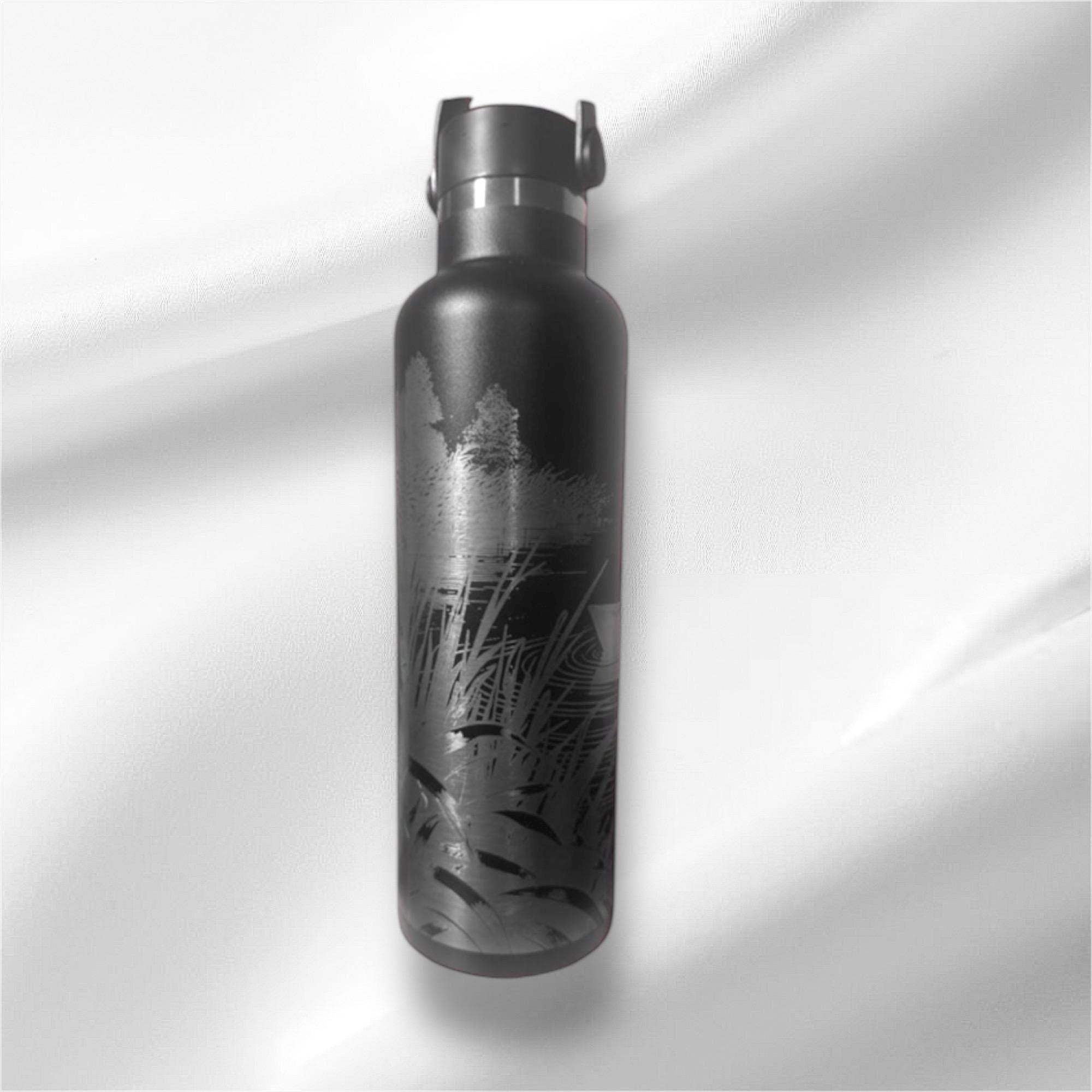 20oz Fishing Lover Stainless Steel Bottle | Laser Engraved Bottle