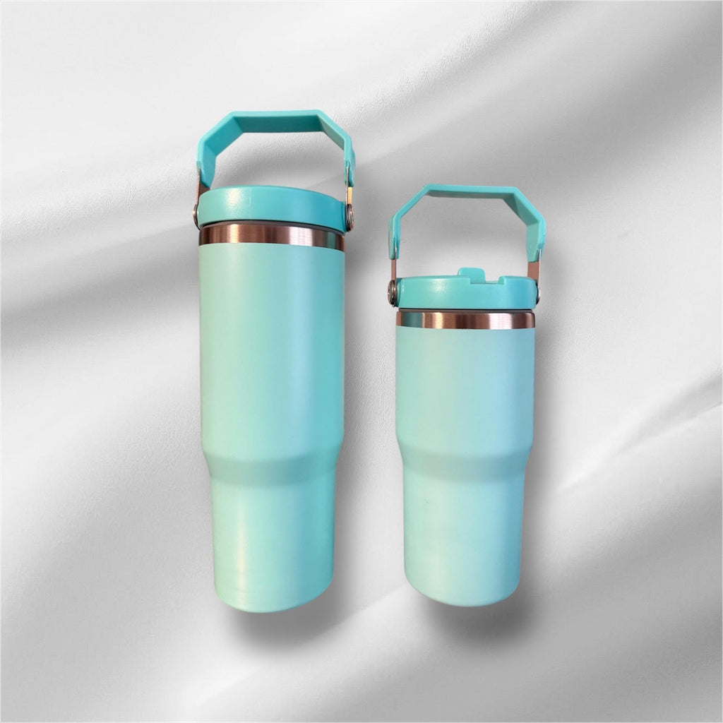 Mommy & Me Tumblers, Personalized Design Included, Matching Tumblers with Handle and Lid